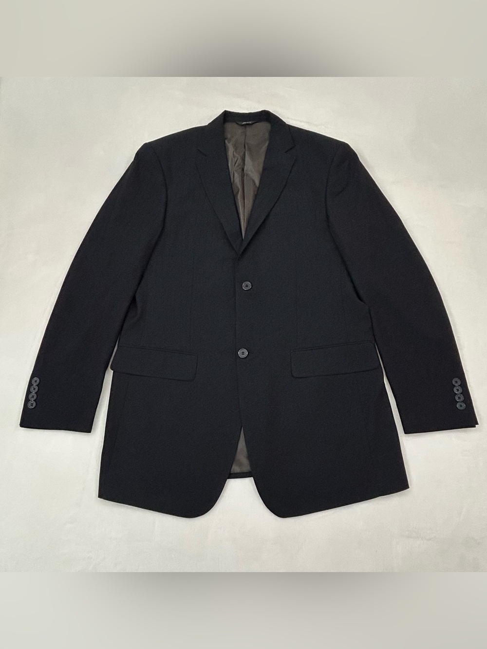 Angelo Rossi Microtech Performance Navy Blue Blazer Suit Jacket Sport Coat Men L